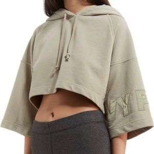 Ivy Park Sage Green Cropped Hoodie Large New